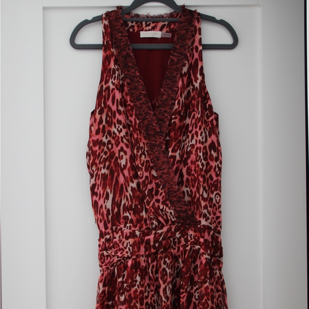 RAMY BROOK ruffle red dress